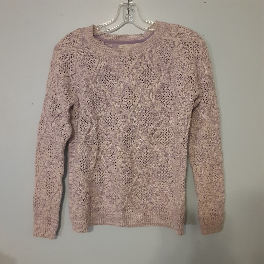 Sonoma Knitted Purple Sweater Women's Size Small